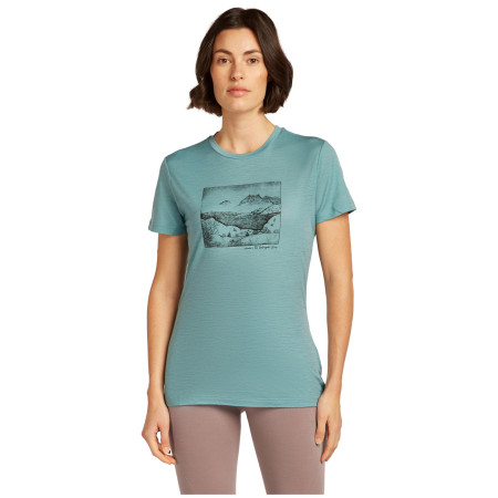Damen-T-Shirt Icebreaker Women Merino 150 Tech Lite SS Tee Terrain