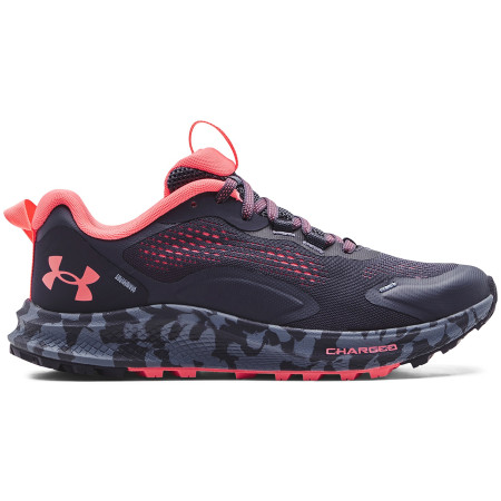 Damen Laufschuhe Under Armour W Charged Bandit TR2 grau/rot Tempered Steel / Blitz Red / Blitz Red