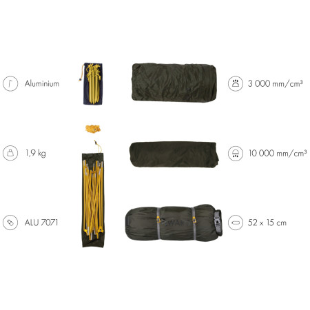 Ultraleichtes Zelt Warg Midi 2