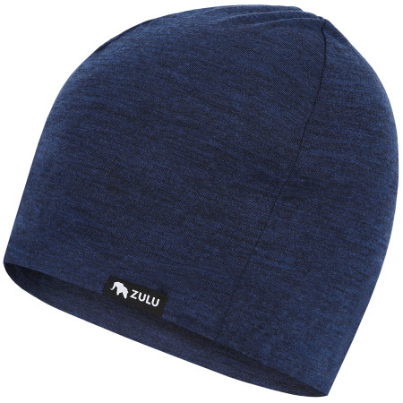 Mütze Zulu Cap Merino dunkelblau navy melange