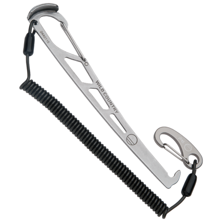 Klemmkeilentferner Wild Country Pro Key With Leash silber