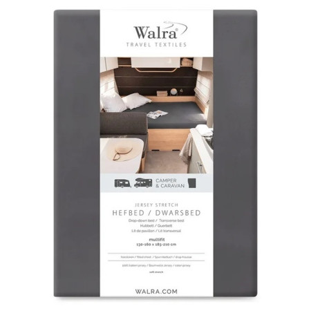 Betttuch Vango Walra Jersey Hefbed/Dwarsbed bed grau