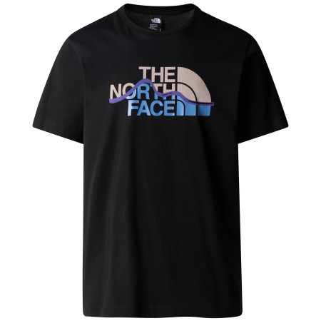 Herren-T-Shirt The North Face M S/S Mountain Line Tee schwarz Tnf Black