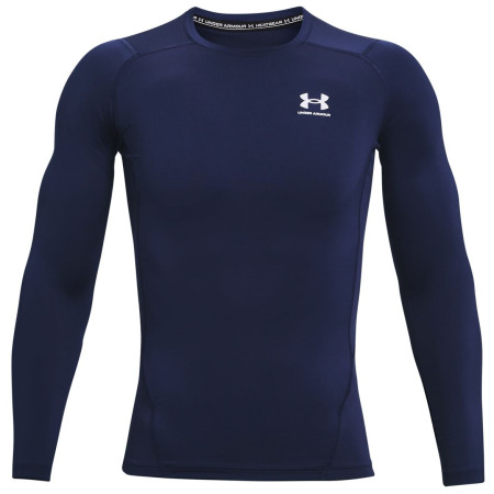 Herren-Funktionsshirt Under Armour HG Armour Comp LS dunkelblau MidnightNavy//White
