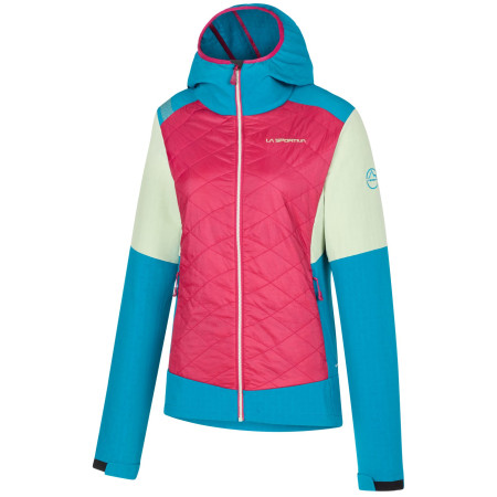 Damenjacke La Sportiva Kap Hybrid Hoody W rosa/blau Cerise/Crystal