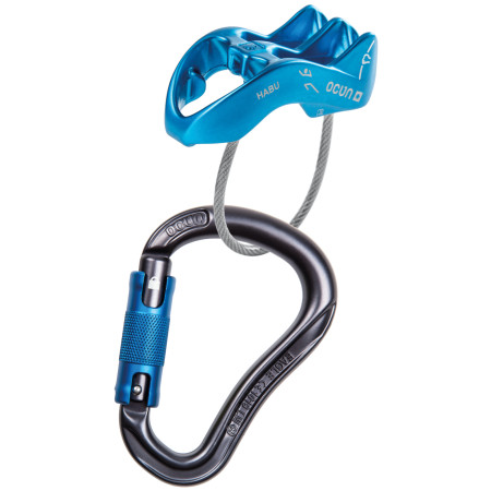Set-Sicherungsgerät Ocún Belay Set Eagle Triple/Habu blau Blue