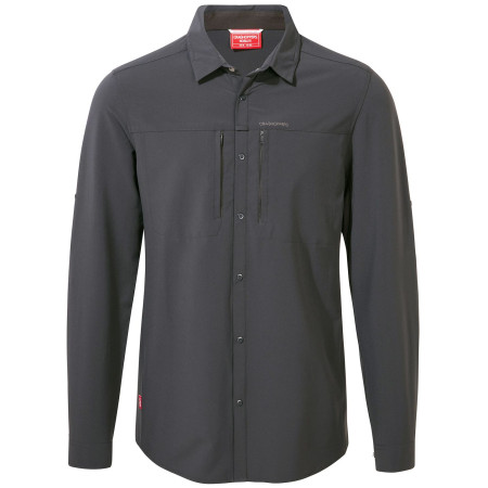 Herrenhemd Craghoppers NL Pro LS Shirt grau Black Pepper