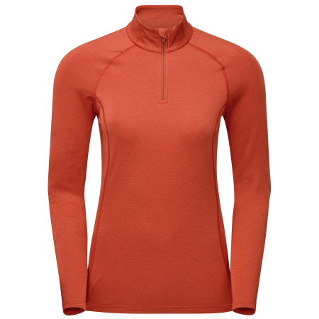 Damen-Funktionsshirt Montane Dart Xt Zip Neck rot Saffron Red