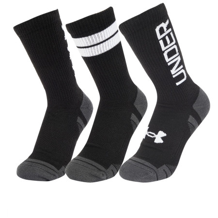 Socken-Set Under Armour Perf Tech Nov 3pk Crew schwarz/weiß Black/White