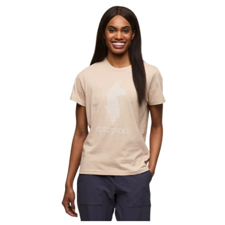 Damen-T-Shirt Cotopaxi Cotopaxi Llama T-Shirt hellbraun Oatmeal