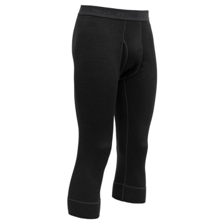 Herren-Funktionsunterhosen Devold Expedition Man 3/4 Long Johns W/Fly schwarz Black