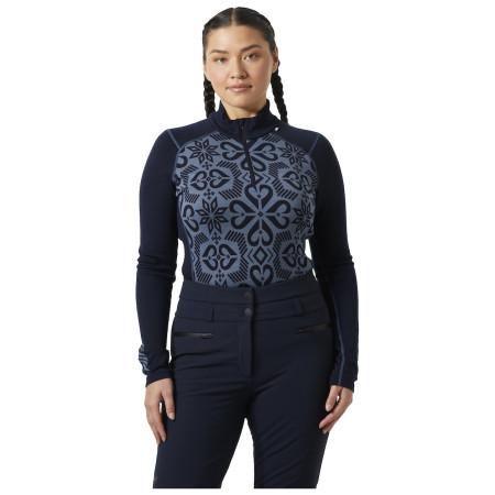 Damen-Funktionsshirt Helly Hansen W Lifa Merino Midw Gra 1/2 Zip