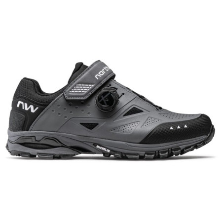 Herren Radschuh Northwave Spider Plus 3 grau/schwarz Dark grey