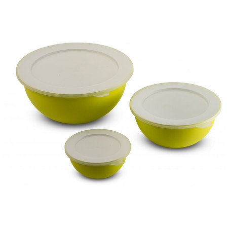 Schüssel-Set Omada Sanaliving Bowls Set 3,5L + 1,7L + 0,5L hellgrün