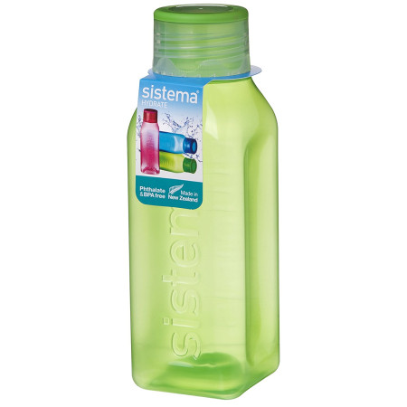 Flasche Sistema Square 475ml grün