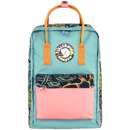 Rucksack Fjällräven Kånken Art Plus schwarz/blau Woodlands