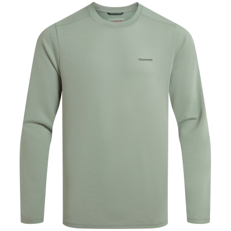 Herren-T-Shirt Craghoppers Nosilife Abel Long Sleeved T-Shirt hellgrün Lichen Green