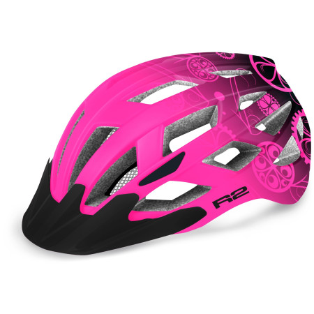Fahrradhelm R2 Lumen Junior schwarz/rosa matná - růžová, černá