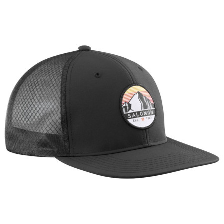Baseballmütze Salomon Trucker Flat Cap schwarz Black/Black