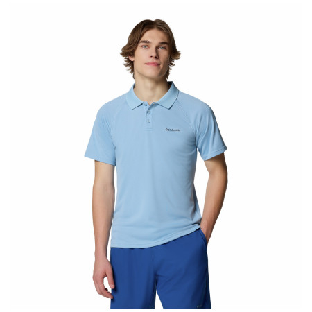 Herren-T-Shirt Columbia Alpine Chill™ Pro Polo hellblau Ripple Blue