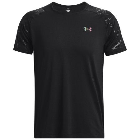 Herren-Funktionsshirt Under Armour Rush Emboss SS schwarz Black / / Black