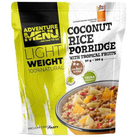 Trekkingnahrung Adventure Menu Reis-Kokosbrei mit tropischen Früchten (VEGAN)