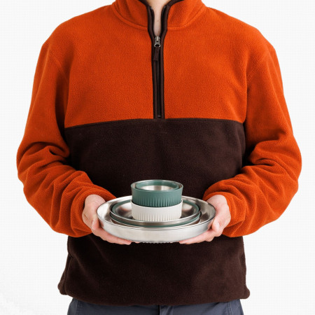 Geschirrset Sea to Summit Detour Stainless Steel Collapsible Dinnerware Set 6 Piece