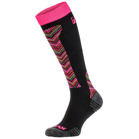 Ski-Socken Relax Carve schwarz/rosa BlackPink