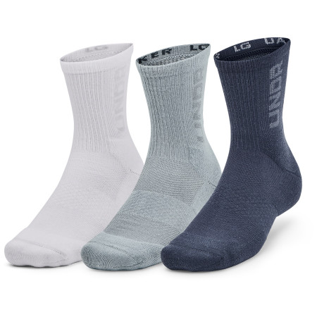 Socken-Set Under Armour 3-Maker 3pk Mid-Crew grau Downpour Gray / White / After Burn