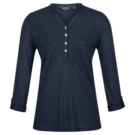 Damenhemd Regatta FFlur II dunkelblau Navy