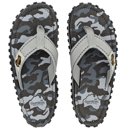 Flip-Flops Gumbies Islander Grey Camouflage grau