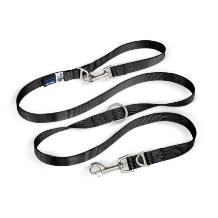 Hundeleine Curli Adjustable Leash Nylon schwarz Black