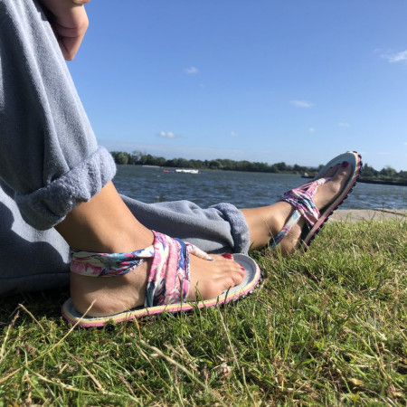 Damensandalen Gumbies Slingback Mint & Pink