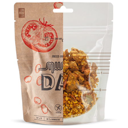 Trekkingnahrung Lyo food Mungobohnen nach indischer Art mit Tomatensauce 270 g