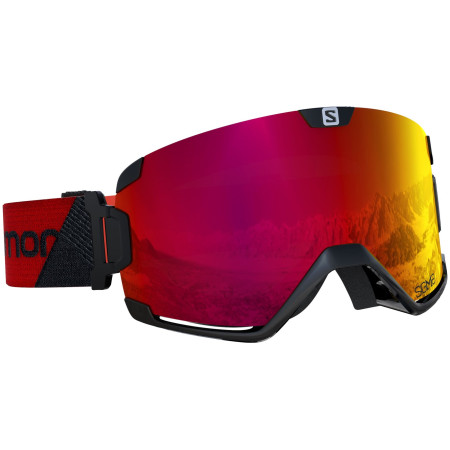 Skibrille Salomon Cosmic Sigma Black Red
