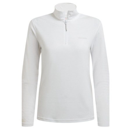 Damen-T-Shirt Craghoppers NosiLife SolarShield+ Half Zip Top weiß White