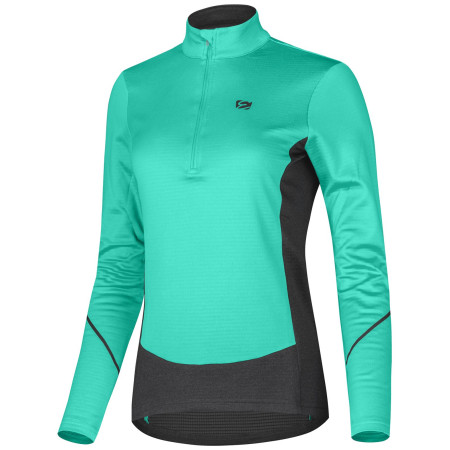 Damen Funktions-Sweatshirt Etape TANYA schwarz/grün mint