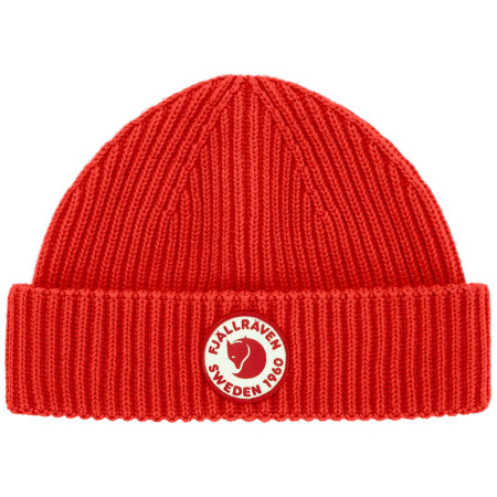 Wintermütze Fjällräven 1960 Lite Logo Hat rot True Red