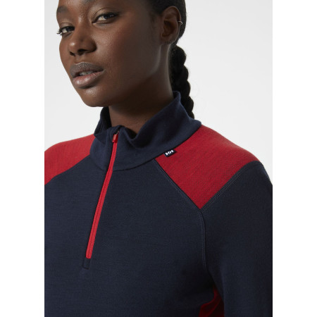 Damen-Funktionsshirt Helly Hansen W Lifa Merino Midweight 1/2 Zip