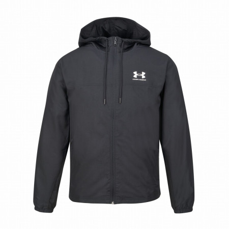 Herrenjacke Under Armour Rival Wvn Windbreaker schwarz Black/Black/White
