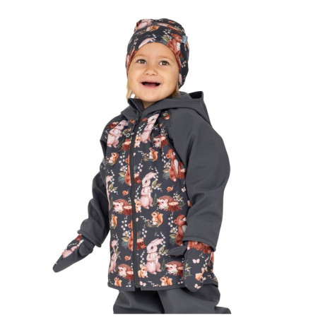 Kinder-Softshell-Jacke Unuo Fleece Basic