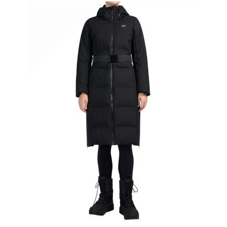 Damen-Wintermantel 4F Down Jacket F0930 schwarz Deep Black