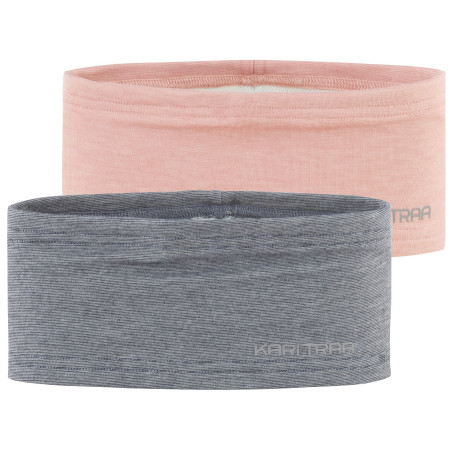 Stirnband Kari Traa Nora S Headband 2Pk grau/orange Marin