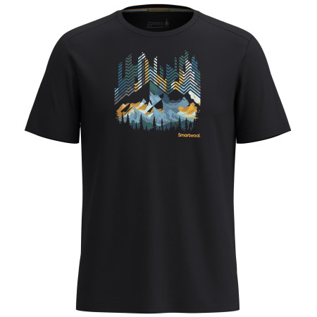 T-Shirt Smartwool Vital Peaks Active Short Sleeve Graphic Tee schwarz black