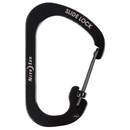 Hilfskarabiner Nite Ize SlideLock Stainless Steel schwarz Černá