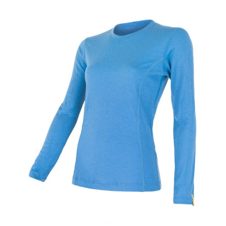 Damen-Funktionsshirt Sensor Merino Wool Active Langarmshirt hellblau Blue