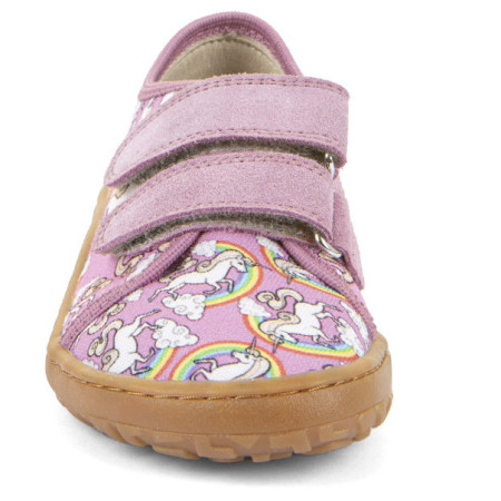 Kinder-Sneaker Frodo Barefoot canvas White/Pink