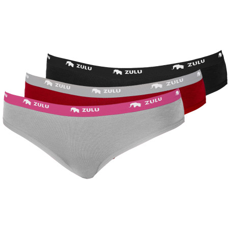 Damenhöschen Zulu Bambus 210 Comfort 3-pack mix1 grey/magenta+wine red/grey+black/black