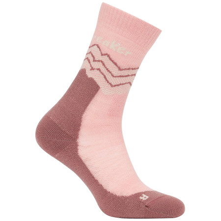 Damensocken Icebreaker Women Merino Hike+ Medium Crew Across the Peaks rosa Blu/Sum/Ecr Hr