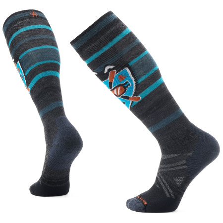 Ski-Socken Smartwool Ski Full Cushion Alpine Edge Otc schwarz/blau charcoal